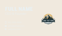 Mountain Travel Summit Business Card Design