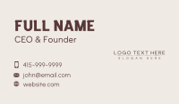 Minimalist Business Enterprise Business Card Design