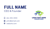 Wifi Wrench Business Card Design
