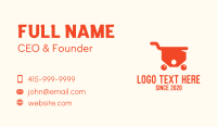 Shopping Cart Business Card example 2