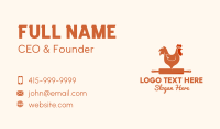Chicken Rolling Pin Business Card