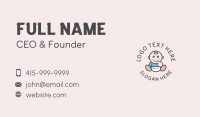 Cute Infant Pediatric Childcare  Business Card