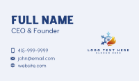Snowflake Flame House Business Card Design