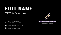 Lightning Bolt Thunder Business Card Image Preview