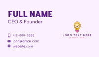 Learning Light Bulb Nursery Business Card