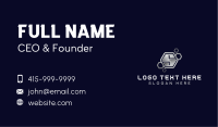 Industrial Hexagon Letter S Business Card