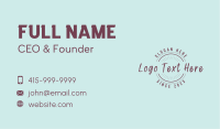 Generic Retro Industry Business Card