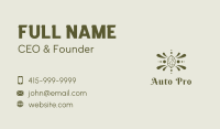 Green Luxe Gemstone Business Card