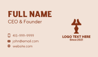 Table Lamp Wrench Fix Business Card