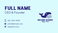Blue Whale Musical Business Card
