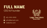 Coffee Plant Wreath  Business Card