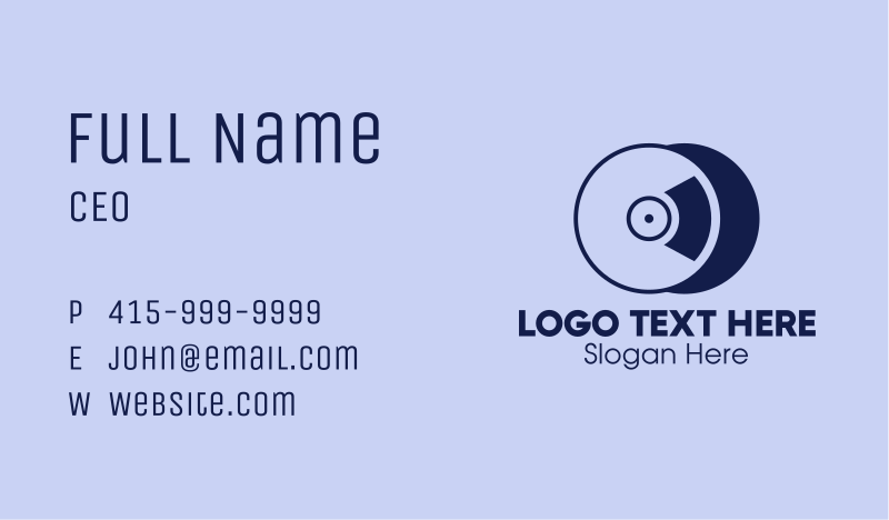 Compact Business Card example 1