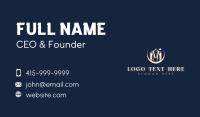 Elegant Number 4 Real Estate Business Card