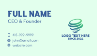 Minimalist Gradient Tornado Business Card