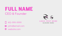 Beauty Eyelashes Salon Business Card