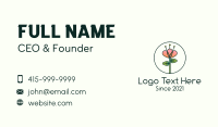 Orchid Flower Plant Business Card Design