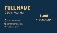 Gold Whale Animal Business Card Design