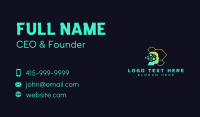 Tech Hexagon Head  Business Card