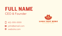 Sheriff Cowboy Hat Business Card Design