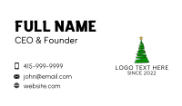 Christmas Tree Decoration Business Card Design