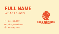 Basketball Player Hand  Business Card Design