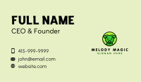 Green Happy Pig  Business Card