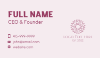 Flower Pattern Wellness  Business Card