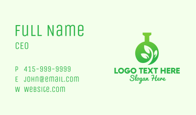 Green Eco Laboratory Business Card Image Preview