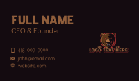 Wild Bear Animal Business Card Design