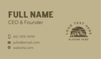 Rustic Brown Mountain Business Card