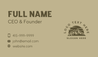 Rustic Brown Mountain Business Card Design