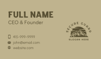 Rustic Brown Mountain Business Card