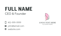 Beautiful Lady Butterfly  Business Card Design