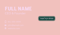 Beauty Makeup Boutique Business Card