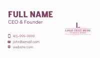 High End Business Card example 2