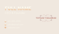 Vintage Decorative Ornament Business Card Image Preview