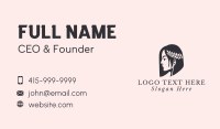 Woman Beauty Stylist  Business Card