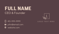 Scent Business Card example 1