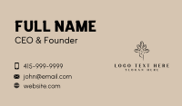 Yoga Wellness Leaf Business Card