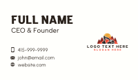 Industrial Excavator Digger Business Card Design