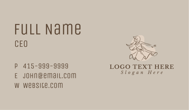 Graceful Business Card example 1