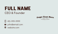 Bussiness Business Card example 4
