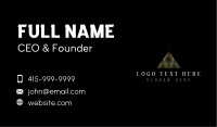 Luxury Pyramid  Insurance Business Card
