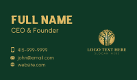 Golden Forest Tree Business Card