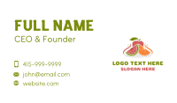 Fruit Food Nutrition Business Card Design