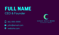 Holistic Moon Leaf Business Card Design