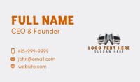 Trailer Truck Logistics Business Card Design