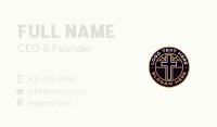 Religious Worship Cross Business Card Design