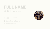 Religious Worship Cross Business Card