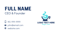 Water Cup Business Card Design